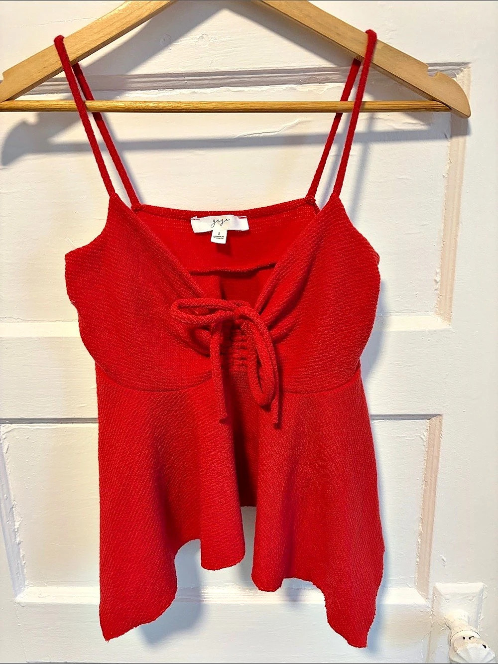 gypsy Red Asymmetric Camisole Size Small